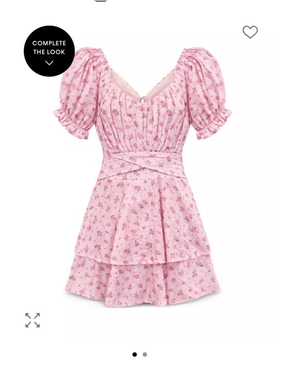 Katie J NYC Light Pink Floral Mini Dress